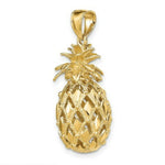 Load image into Gallery viewer, 14K Yellow Gold 3-D Textured & Polished Pineapple Charm Pendant