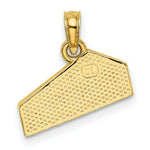 Load image into Gallery viewer, 14K Yellow Gold Cheese Wedge Charm Pendant