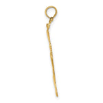 Load image into Gallery viewer, 14K Yellow Gold Polished Triple Vertical Feet Charm Pendant