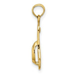 Load image into Gallery viewer, 14K Yellow Gold Single Polished Strap FLIP-FLOP Charm Pendant
