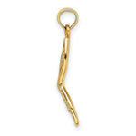 Load image into Gallery viewer, 14K Yellow Gold 2-D Beveled MASQUERADE MASK Charm Pendant