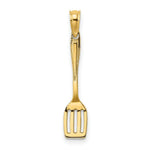 Load image into Gallery viewer, 14K Yellow Gold 3-D & Polished Spatula Charm Pendant