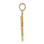 Load image into Gallery viewer, 14K Yellow Gold Polished and Cut-Out MARTINI With OLive Charm Pendant