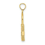 Load image into Gallery viewer, 14K Yellow Gold 3-D Padlock With Key Hole Charm Pendant