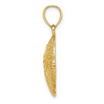 Load image into Gallery viewer, 14K Yellow Gold 2-D SAND DOLLAR Charm Pendant