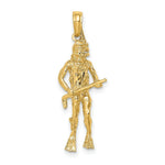 Load image into Gallery viewer, 14K Yellow Gold 3-D Scuba DIVER Charm Pendant