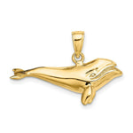 Load image into Gallery viewer, 14K Yellow Gold 3-D High Polished Bowhead Whale Charm Pendant
