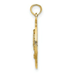 Load image into Gallery viewer, 14K Yellow Gold ANNAPOLIS, MD Round Frame With Crab Charm Pendant