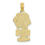Load image into Gallery viewer, 14K Yellow Gold 2-D MYRTLE BEACH ON Palm Tree Charm Pendant