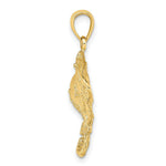 Load image into Gallery viewer, 14K Yellow Gold 2-D STINGRAY Charm Pendant