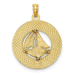 Load image into Gallery viewer, 14K Yellow Gold NEWPORT RHODE ISLAND With Sailboat Charm Pendant