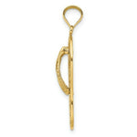 Load image into Gallery viewer, 14K Yellow Gold Polished Dolphin Flip-Flop Charm Pendant