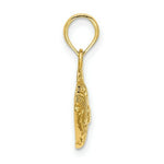 Load image into Gallery viewer, 14K Yellow Gold 2-D & Engraved Striped Fish Charm Pendant