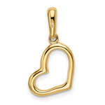 Load image into Gallery viewer, 14K Yellow Gold Solid Polished Plain Heart Pendant