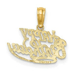 Load image into Gallery viewer, 14K Yellow Gold Solid Talking Happy Birthday Charm Pendant