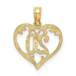 Load image into Gallery viewer, 14K Yellow Gold 20 INSIDE HEART Charm Pendant