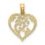 Load image into Gallery viewer, 14K Yellow Gold 35 INSIDE HEART Charm Pendant