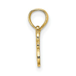 Load image into Gallery viewer, 14K Yellow Gold Love Jesus Script Charm Pendant