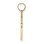 Load image into Gallery viewer, 14K Yellow Gold Solid Cross With Eternity Rings Cross Charm Pendant