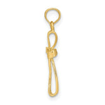 Load image into Gallery viewer, 14K Yellow Gold 3-D Engraved & Polished Twisted Cross Charm Pendant
