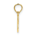 Load image into Gallery viewer, 14K Yellow Gold Mini Star Of David With Engraved Swirl Charm Pendant