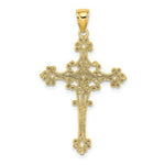 Load image into Gallery viewer, 14K Yellow Gold Beaded Fancy Cross Charm Pendant