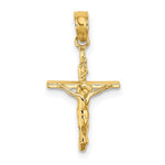 Load image into Gallery viewer, 14K Yellow Gold Small Polished Crucifix Charm Pendant