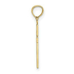 Load image into Gallery viewer, 14K Yellow Gold Textured Center Block Cross Charm Pendant