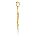 Load image into Gallery viewer, 14K Yellow Gold Polished and Cut-Out Beaded Cross