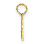 Load image into Gallery viewer, 14K Yellow Gold Polished and Engraved Mini Cross Charm Pendant