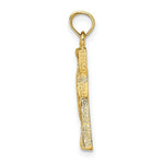 Load image into Gallery viewer, 14K Yellow Gold Cut-Out Cross With Triangle Ends Charm Pendant