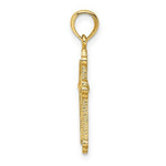 Load image into Gallery viewer, 14K Yellow Gold Cross With Spade Tip Edges Charm Pendant