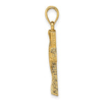 Load image into Gallery viewer, 14K Yellow Gold Polished and Cut-Out Design Cross Charm Pendant