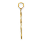 Load image into Gallery viewer, 14K Yellow Gold Diamond-cut Cross Charm Pendant