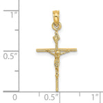 Load image into Gallery viewer, 14K Yellow Gold Crucifix Charm Pendant
