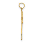 Load image into Gallery viewer, 14K Yellow Gold Diamond-cut With X Center On Cross Charm Pendant