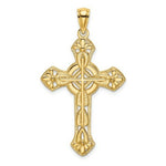 Load image into Gallery viewer, 14K Yellow Gold 2-D & Cut-Out Cross With ARROW Charm Pendant