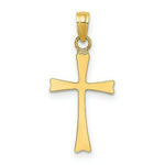Load image into Gallery viewer, 14K Yellow Gold Polished Cross Charm Pendant