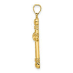 Load image into Gallery viewer, 14K Yellow Gold Polished Cylinder Cross Charm Pendant
