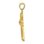 Load image into Gallery viewer, 14K Yellow Gold Polished Cross With X & Heart Charm Pendant