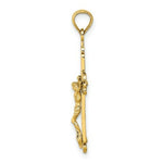 Load image into Gallery viewer, 14K Yellow Gold Fancy Crucifix Charm Pendant
