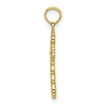 Load image into Gallery viewer, 14K Yellow Gold SCALLOPED Cross With CUT-OUT CENTER Charm Pendant