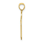 Load image into Gallery viewer, 14K Yellow Gold With Engraved Edges Cross Charm Pendant
