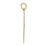 Load image into Gallery viewer, 14K Yellow Gold Diamond-cut With Arrow Cross Charm Pendant