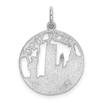 Load image into Gallery viewer, 14K White Gold Solid Polished New York City in Disc Charm