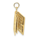 Load image into Gallery viewer, 14K Yellow Gold 3-D With Moveable Pages Prayer Of Jabez Book Charm Pendant