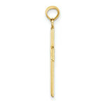 Load image into Gallery viewer, 14K Yellow Gold Filigree Beaded Outline Cross Charm Pendant
