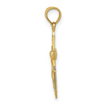 Load image into Gallery viewer, 14K Yellow Gold With Arrow Pointed Ends Crucifix Charm Pendant