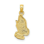 Load image into Gallery viewer, 14K Yellow Gold 2-D Praying Hands Charm Pendant