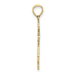 Load image into Gallery viewer, 14K Yellow Gold With Blue & Red Stained Glass Cross Charm Pendant